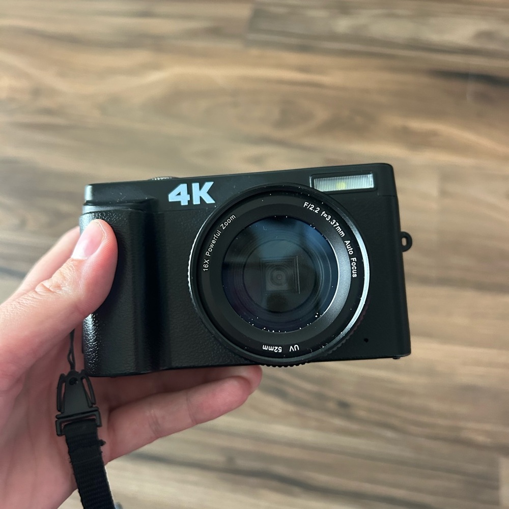 4K Black Digital Camera